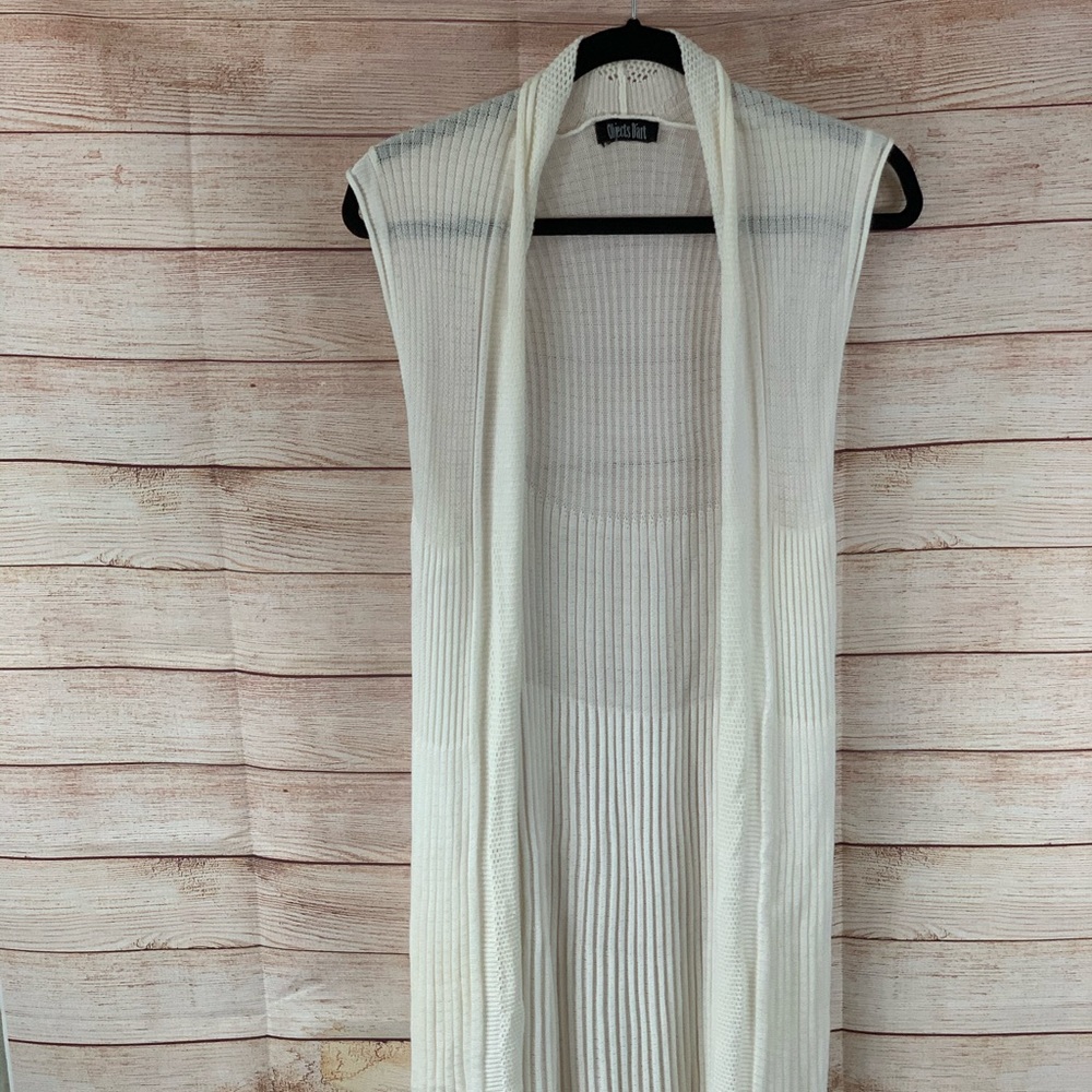 Objects D'art Long Open Front Cardigan Knit - image 1